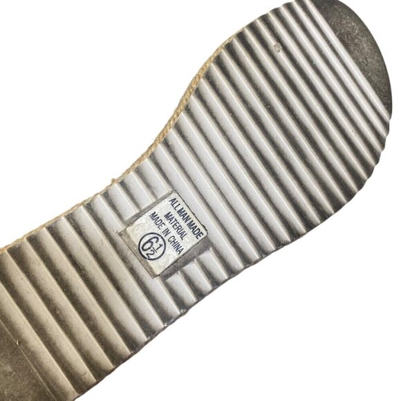 SODA Black Cross Strap Platform Espadrilles Size 6.5 - Picture 5 of 5